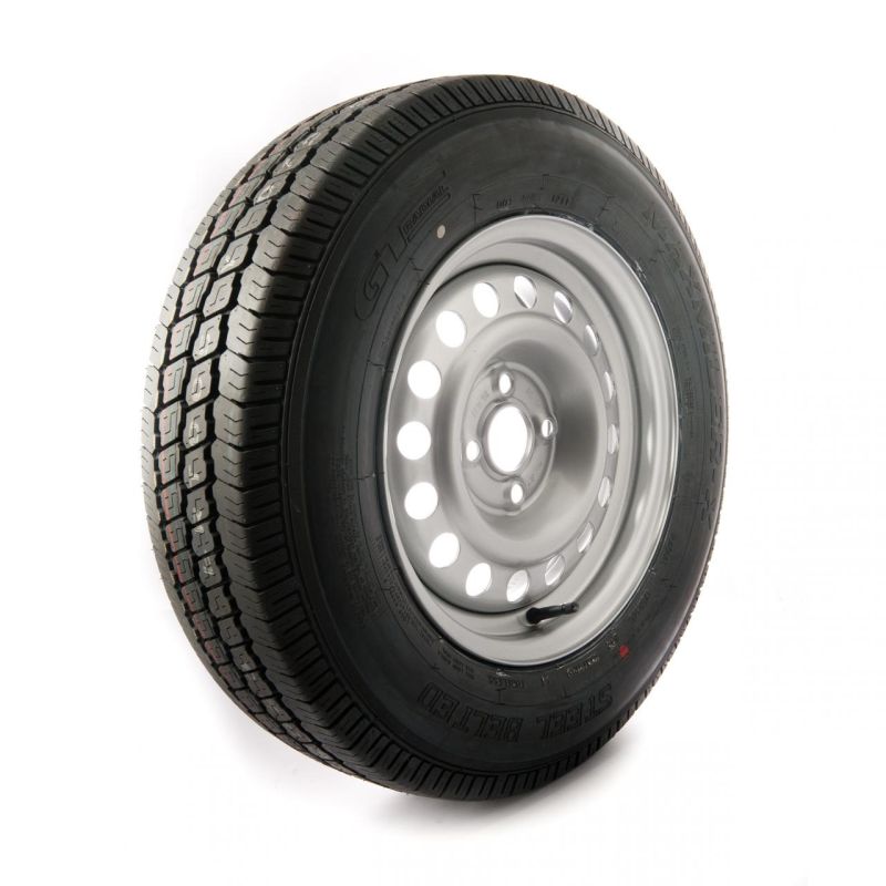 195/70 R14 C, 4 on 100mm. PCD wheel assembly