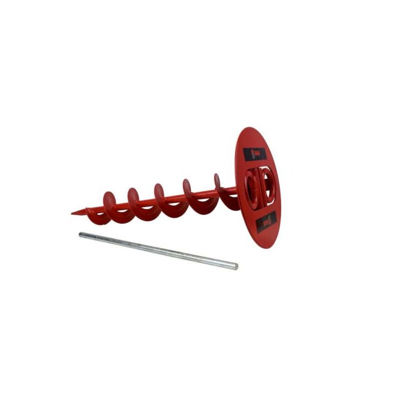 SAS Twin Shackle ScrewIn Security Ground Anchor Auger Style (500mm)