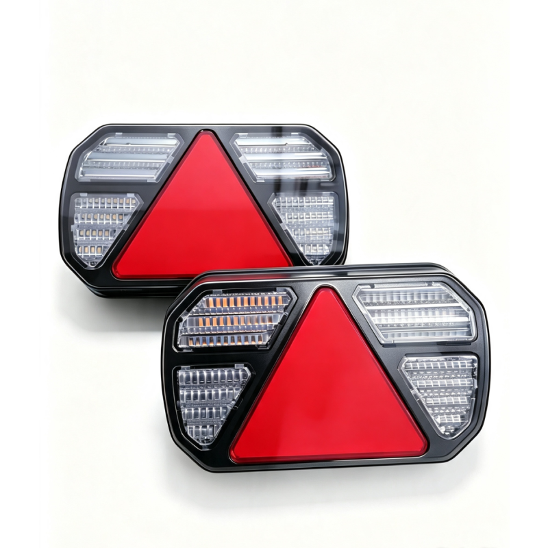 TrailerTek CAN Wireless Light,Twin Magnets,13 Pin Plug W/Progressive Indicator Smoked Lens