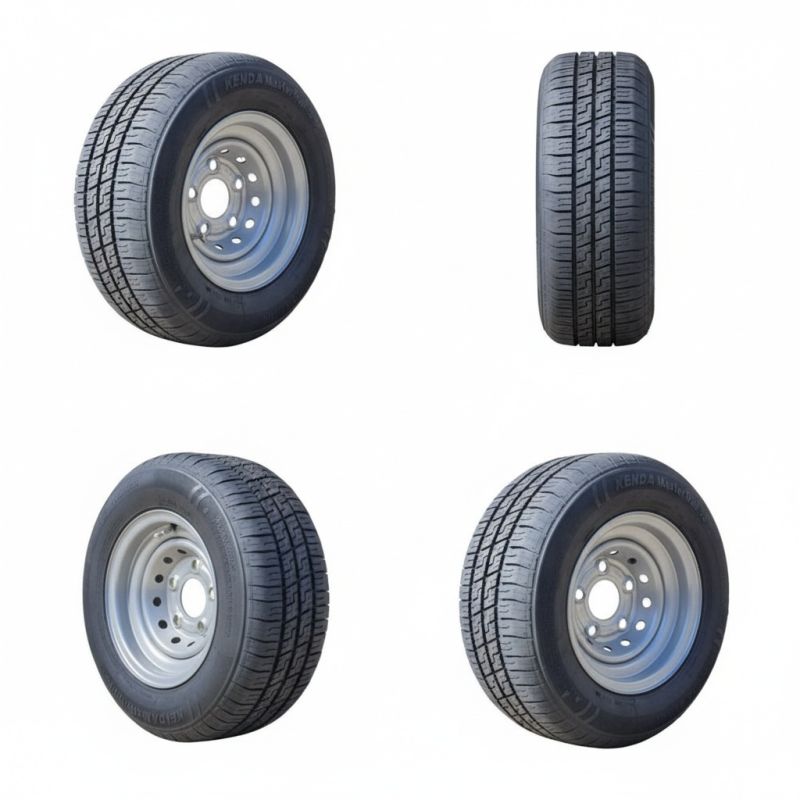 195/55 R10 , Kenda wheel assembly 5 studs on 112mm. PCD bundle x4