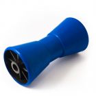 Blue 8" V roller with 16mm. bore