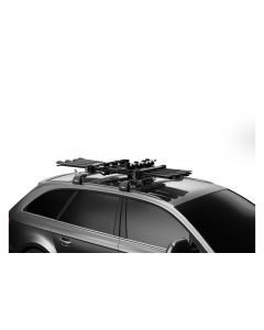 Thule SnowPack L Silver Ski And Snowboard Rooftop Carrier Racks - 75cm