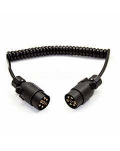 Curly connection cable with 2 plugs - 1.5 meter