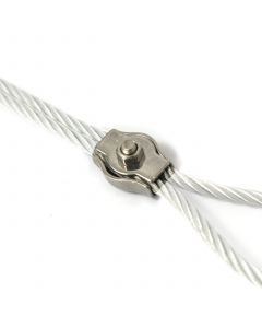 Stainless Simplex wire rope grip 3mm. cable