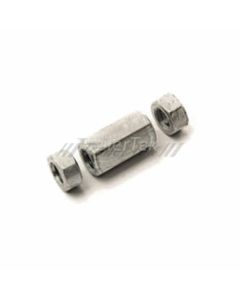 Stainless M8 brake rod connector with plain nuts