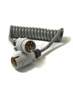 Curly supplementary connection cable with 2x 12S