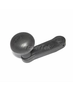 Knott jockey wheel handle and knob, black plastic