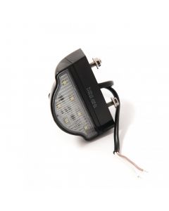LED numberplate lamp 10-30v, rounded top with studs