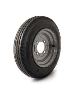 4.00-10, 4 ply, 4 on 115mm. PCD wheel assembly