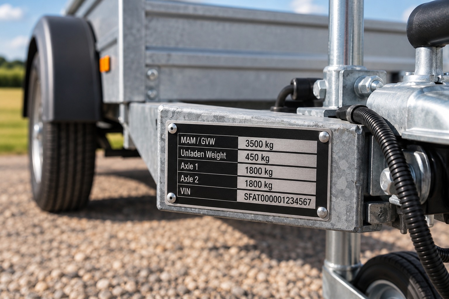 How to Read a Trailer Weight Plate