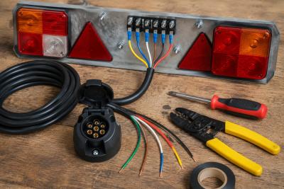 How to wire a trailer light board