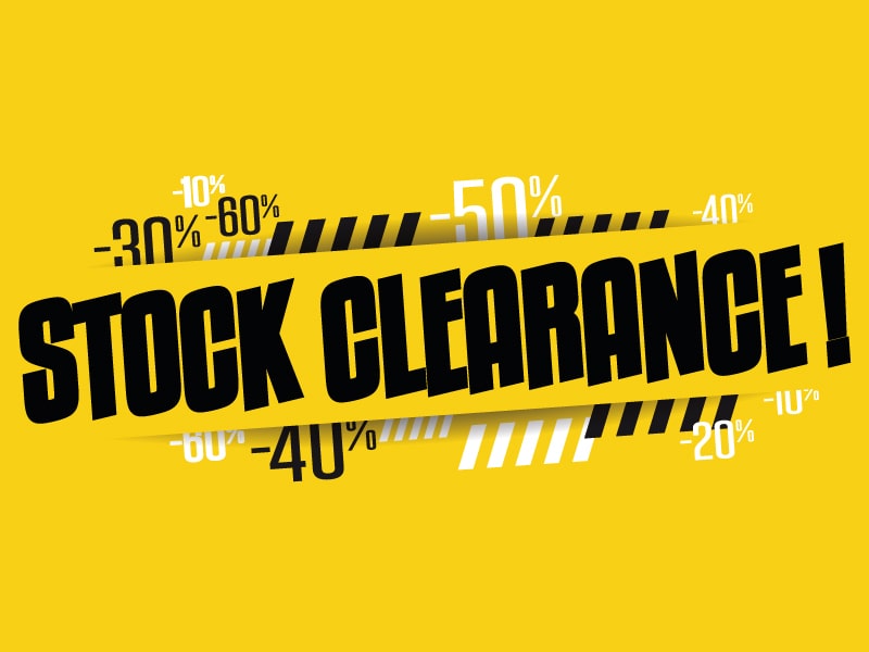 End of line Stock Clearance sale | Get up to 80% OFF Selected products and Brands